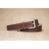 CEINTURE CUIR ACAJOU | La classique